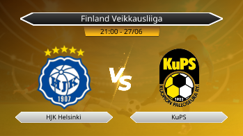 Finland Veikkausliiga - HJK Helsinki vs KuPS